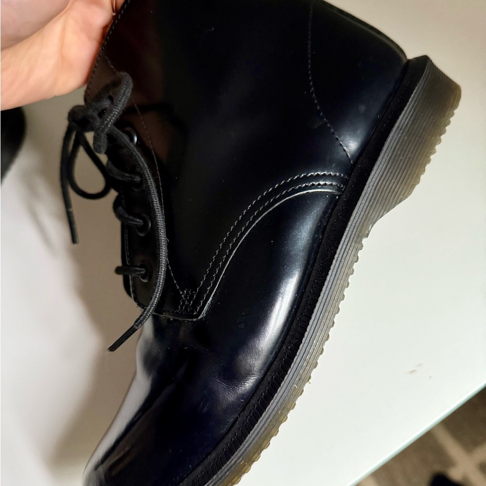 Dr. Martens Emmeline Black Lace Up Boots - Picture 3 of 9